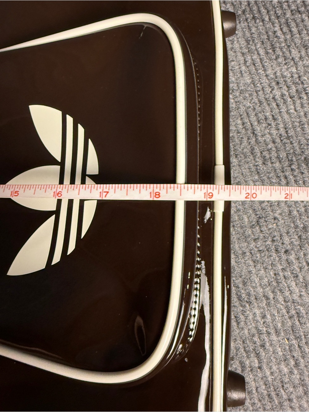 NWT Adidas Originals Advanced Archive Shoulder Bag Aurora Coffee Brown Retro Y2K - Picture 10 of 11
